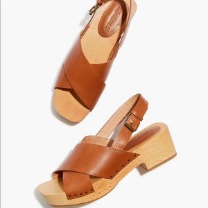 Madewell | The Farrah Slingback Clog in Vanchetta Leather + Wood | Boho Sandal